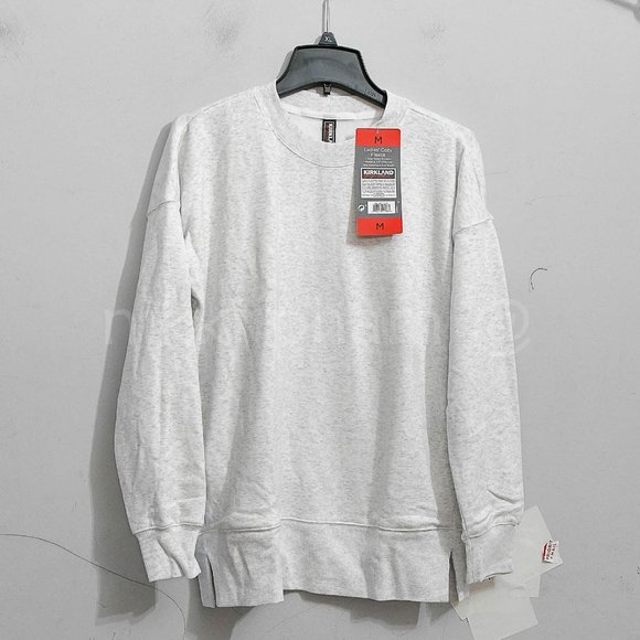 Kirkland Signature Ladies' Cozy Crewneck in white - Picture 2 of 7